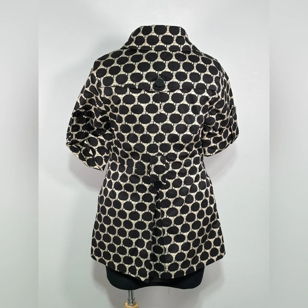 Forever 21 Black Team Jacket Size Small Buttoned And Strap Collar Multicolored - Picture 3 of 5